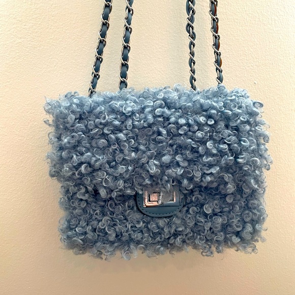 Handbags - Blue wool medium purse